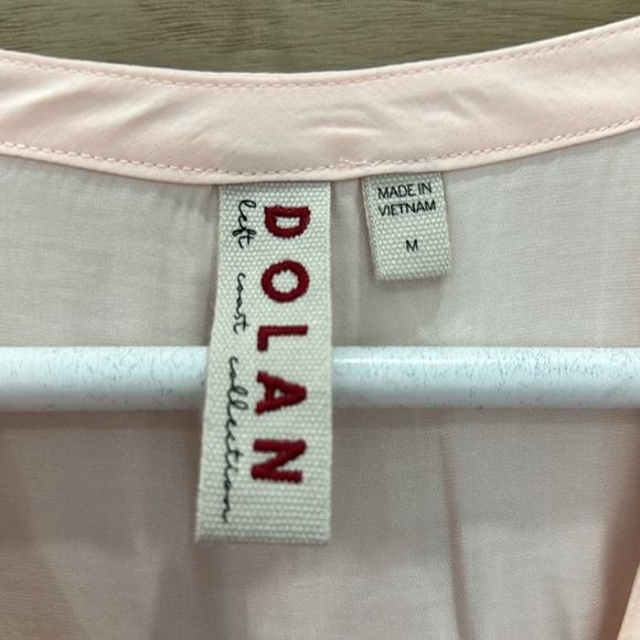 Dolan Left Coast Long Sleeve Mixed Media Blouse - Picture 3 of 6